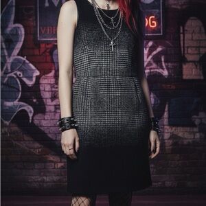 🖤 michael Kors Women’s Wool Blend Plaid Ombre Sheath Dress – Size 12